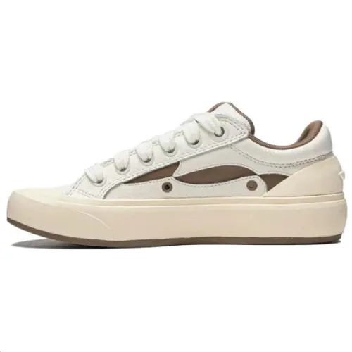 Li Ning Slip Resistant Cushioning Abrasion Resistant Low top Skateboard Shoes Women's Beige