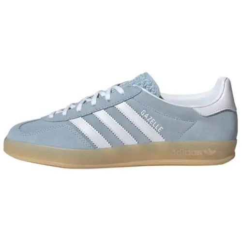 Adidas Originals GAZELLE INDOOR Leather Abrasion Resistant Low top Skateboard Shoes Women's Blue