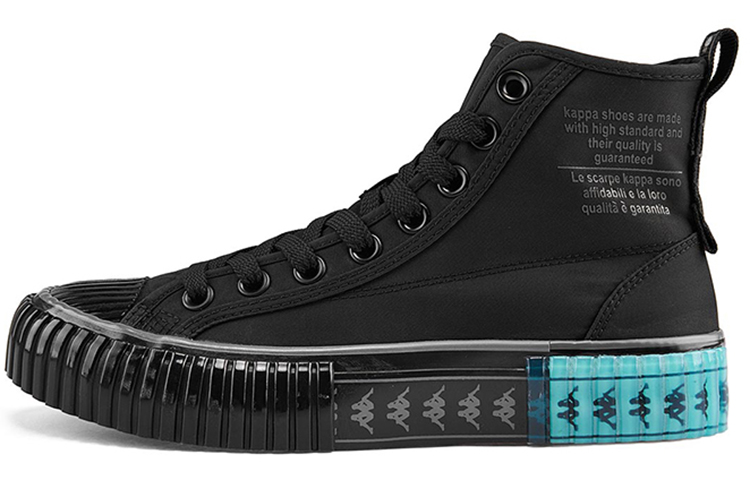 Kappa High top Skateboard Shoes Unisex Black