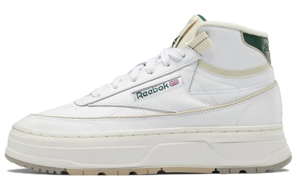 Club C Wmns Reebok Geo Mid 'White Dark Green' Women's