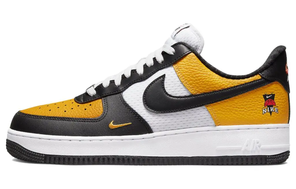 Nike Air Force 1 Low '07 LV8 Black Gold Jersey Mesh