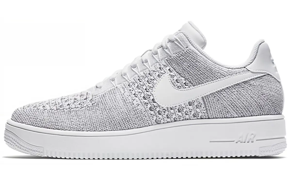 Nike Air Force 1 Flyknit Low top Skateboard Shoes Unisex White