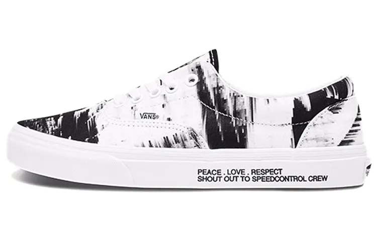 Vans x ROARINGWILD Era 'Harmony Is Precious' Comfortable Coverage Support Low top Skateboard Shoes Unisex Black White