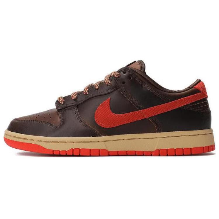 Мужские кроссовки Nike Nike Dunk (темно-коричневые с оранжевым)