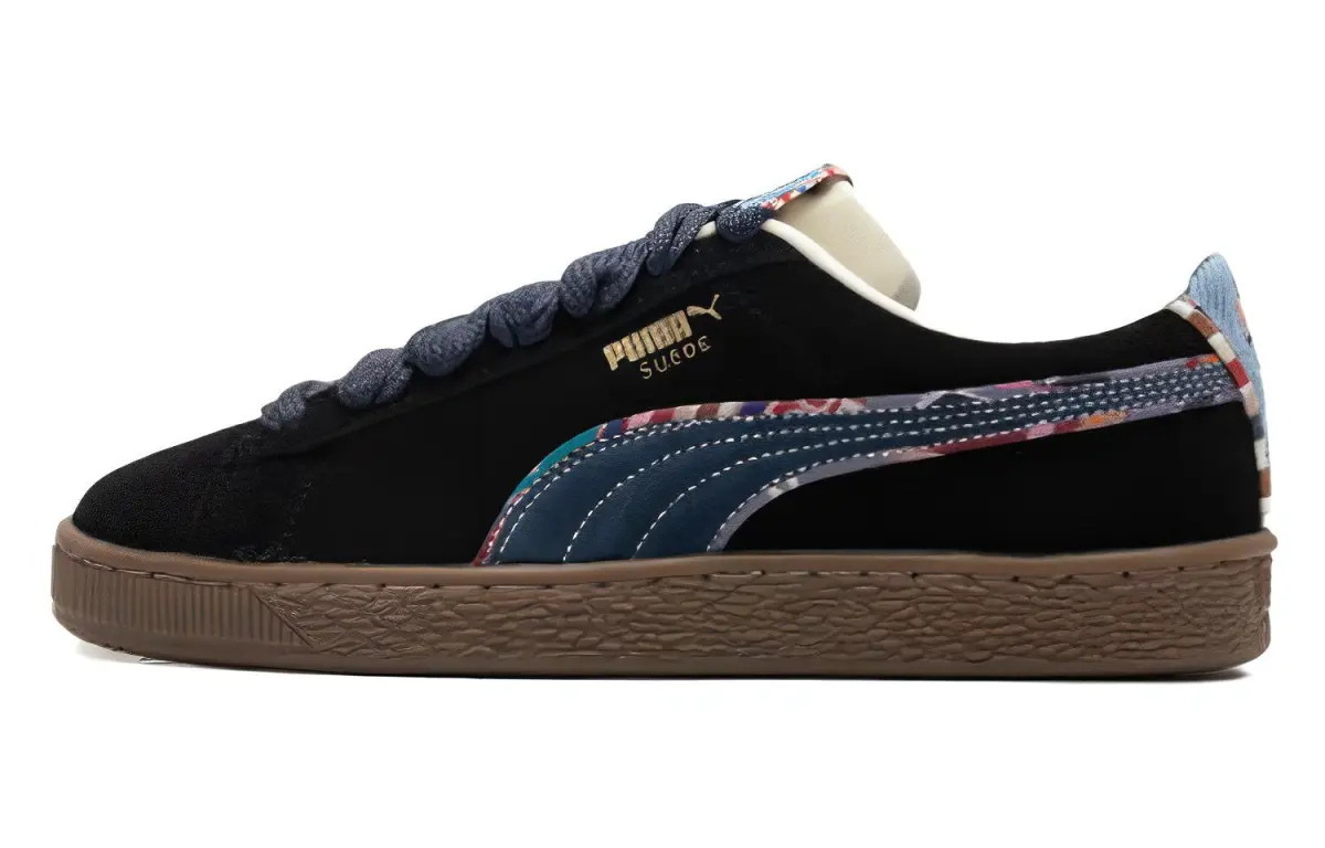 PUMA Suede Bz Emb 'Black Navy Marzipan Light Blue'