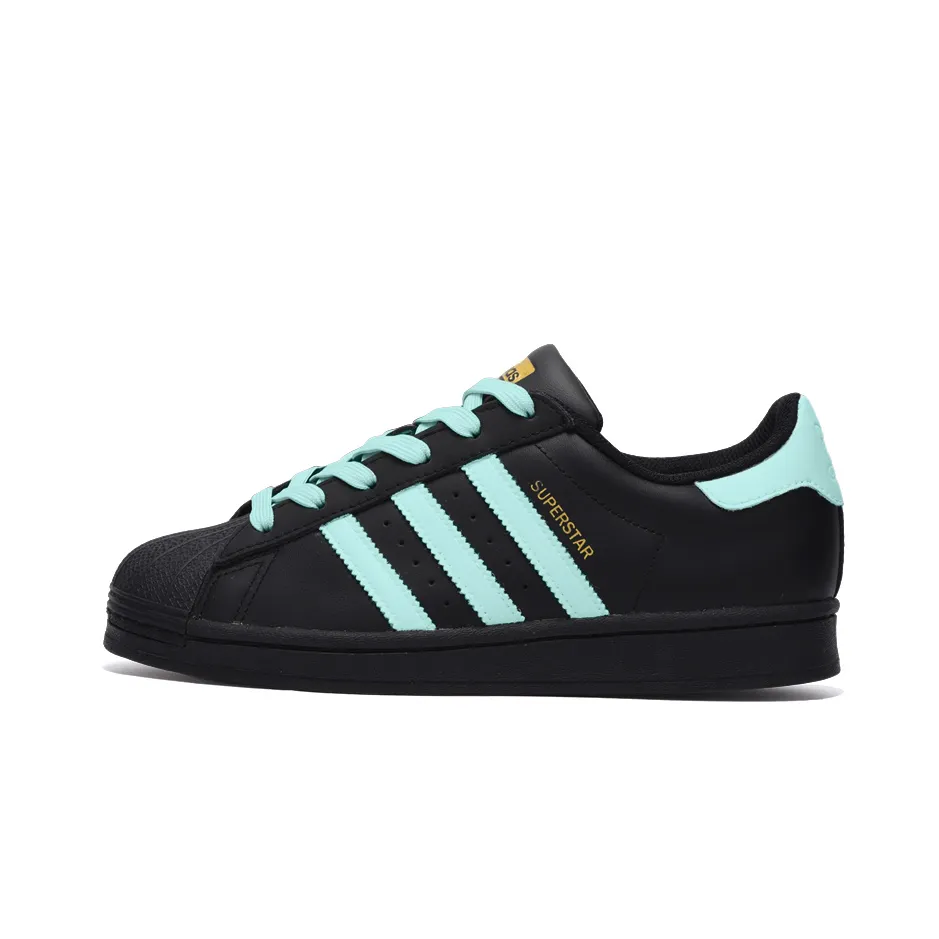Adidas Originals SUPERSTAR Slip Resistant Abrasion Resistant Low top Skateboard Shoes Unisex Black