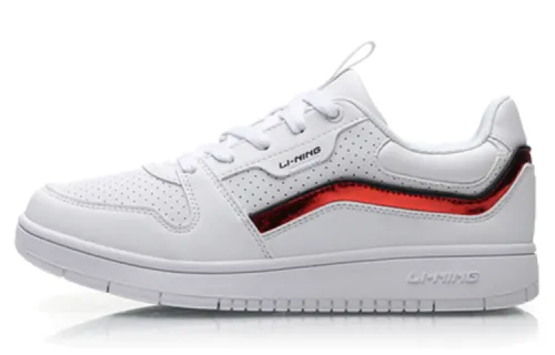 Li Ning Comfortable Low top Skateboard Shoes Women's White