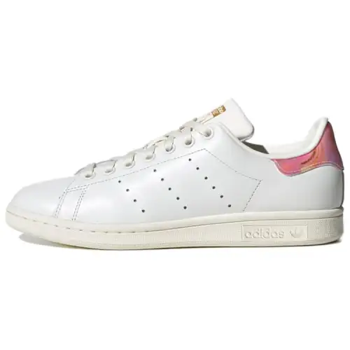 Adidas Originals Stan Smith Skateboard Shoes Women's Low Top White/Pink/Yellow