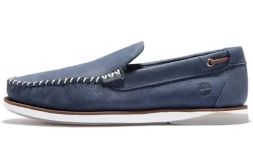 Timberland Cow Leather Cushioning, Wear Resistant Low top Skateboard Shoes Men's Marine Blue