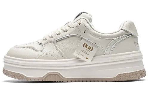 Kappa Anonymous Love Letter Back to Back Height Increasing Low top Skateboard Shoes Women's Classic White
