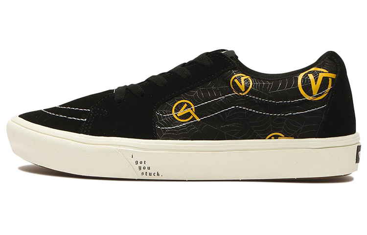 Vans SK8 Skateboard Shoes Unisex Low Top Black/Yellow