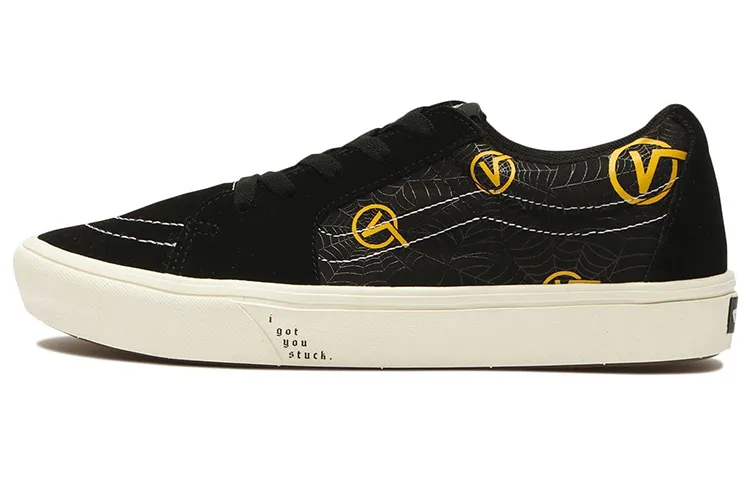 Vans SK8 Skate Shoes Unisex Low-top Black/Yellow