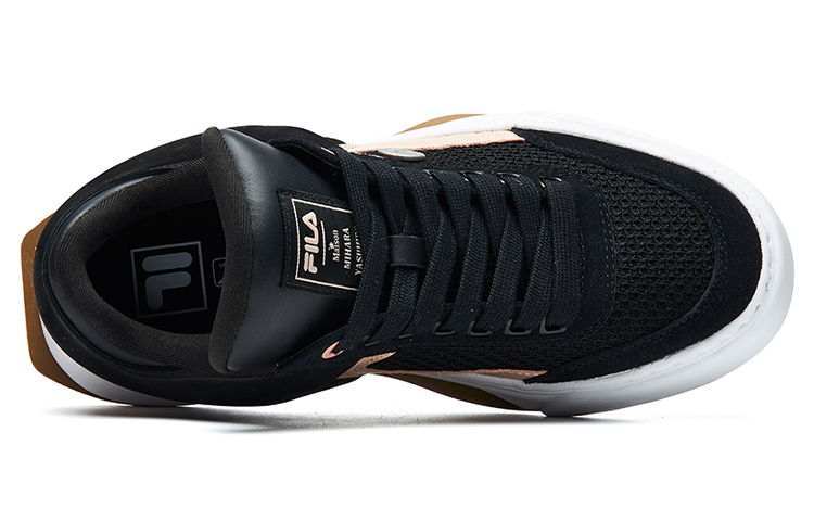 Женские кеды Mihara x FILA FUSION Mihara Yasuhiro (черные) — фото 3