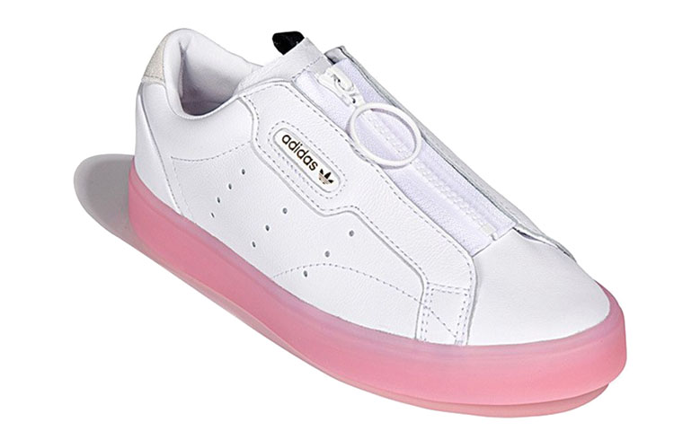 Женские кеды adidas originals Sleek Z (бело-розовые) — фото 2