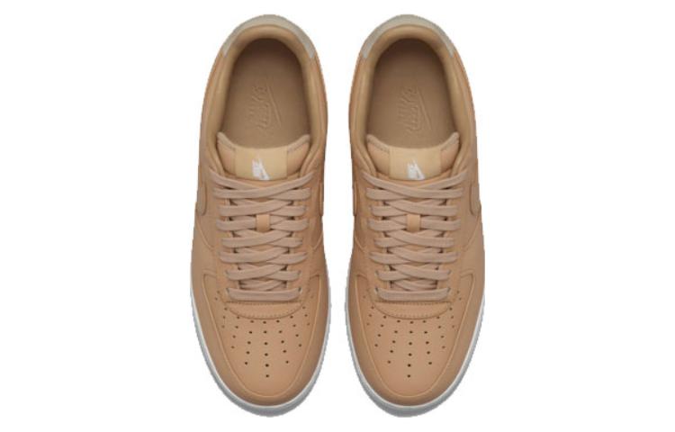 Кроссовки Nike Air Force 1 Vachetta Tan (светло-коричневые) — Коричневыйкоричневый / белый / коричневыйкоричневый — фото 5