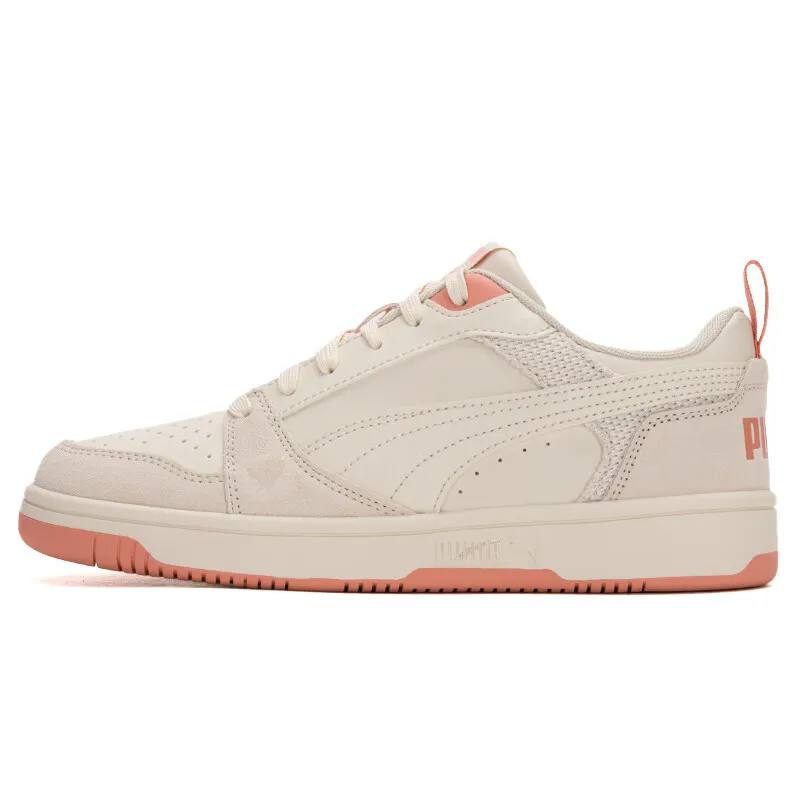PUMA Rebound V6 Casual Low top Skateboard Shoes Women's Beige