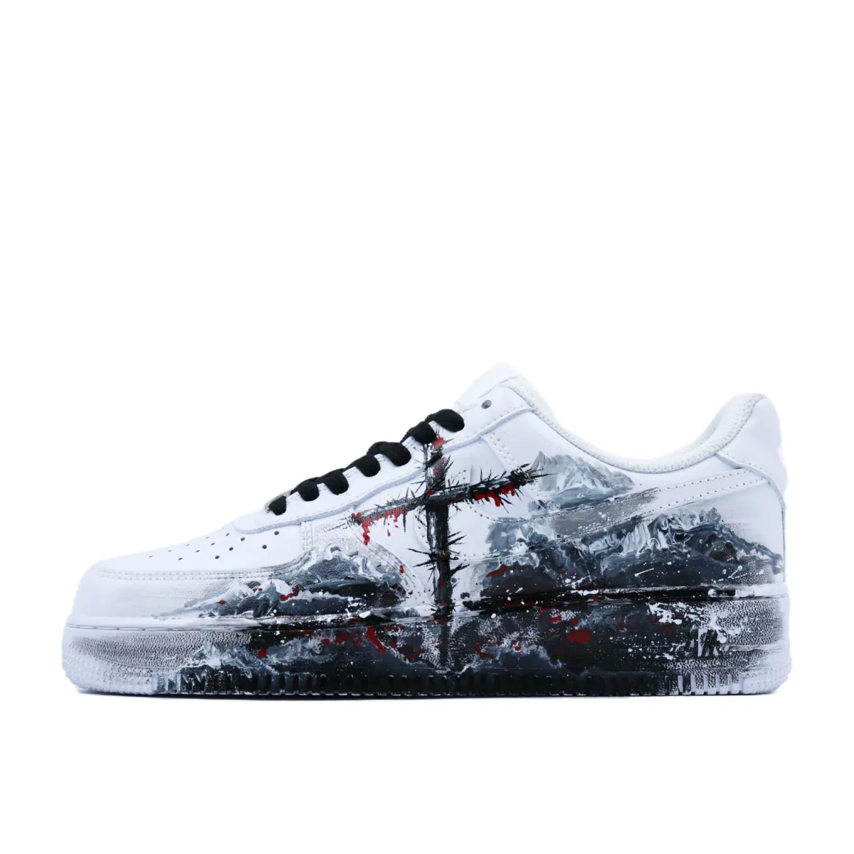 Nike Air Force 1 Bleach Returns Wear resistant And Lightweight Low top Skateboard Shoes Unisex White