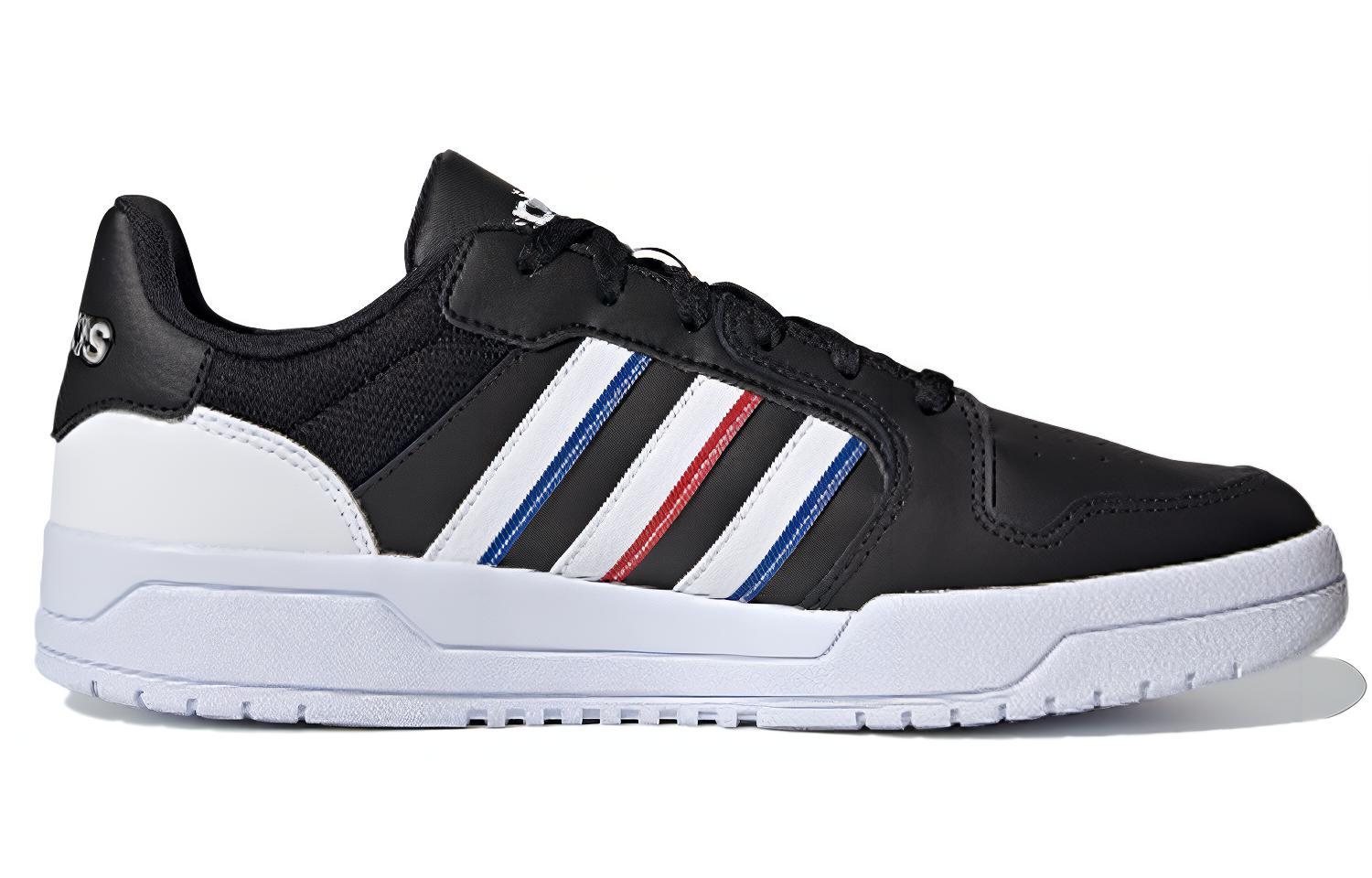 Мужские кеды adidas neo Entrap (черно-белые) — фото 2
