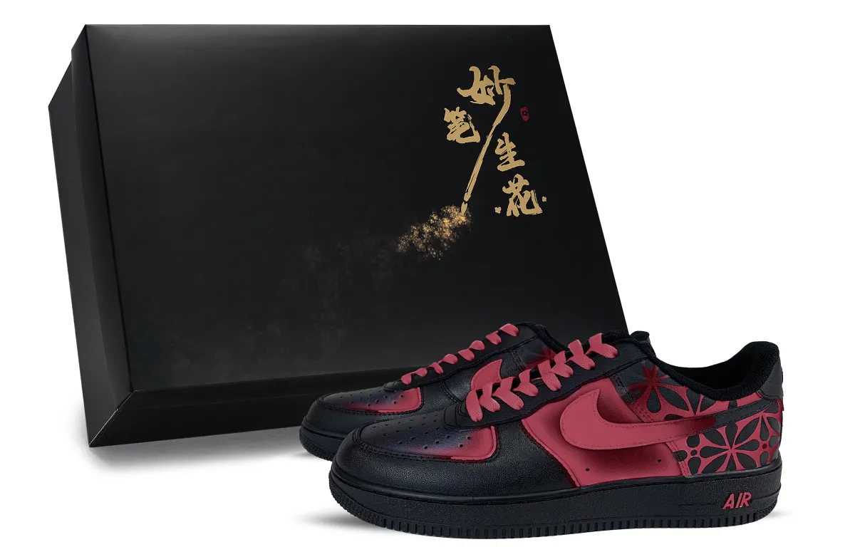 Nike Air Force 1 Skateboard Shoes Unisex Low Top Red