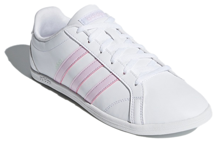 Женские кеды adidas neo Coneo Qt (бело-розовые) — Белый / розовый — фото 3