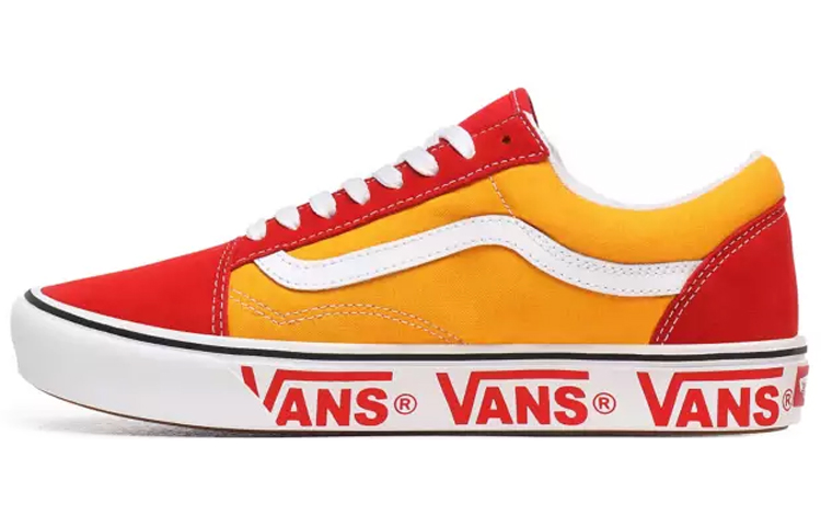 Old Skool ComfyCush Vans 'Tape Mix - Red Cadmium'