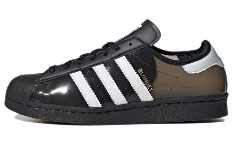 Кеды adidas Superstar Blondey (черно-бело-синие) — фото 1