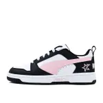 PUMA Rebound V6 Pink Shooting Stars Leather Slip Resistant Abrasion Resistant Low top Skateboard Shoes Unisex