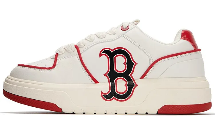 MLB Chunky Liner Synthetic Leather Slip Resistant Cushioning Abrasion Resistant Lightweight Low top Skateboard Shoes