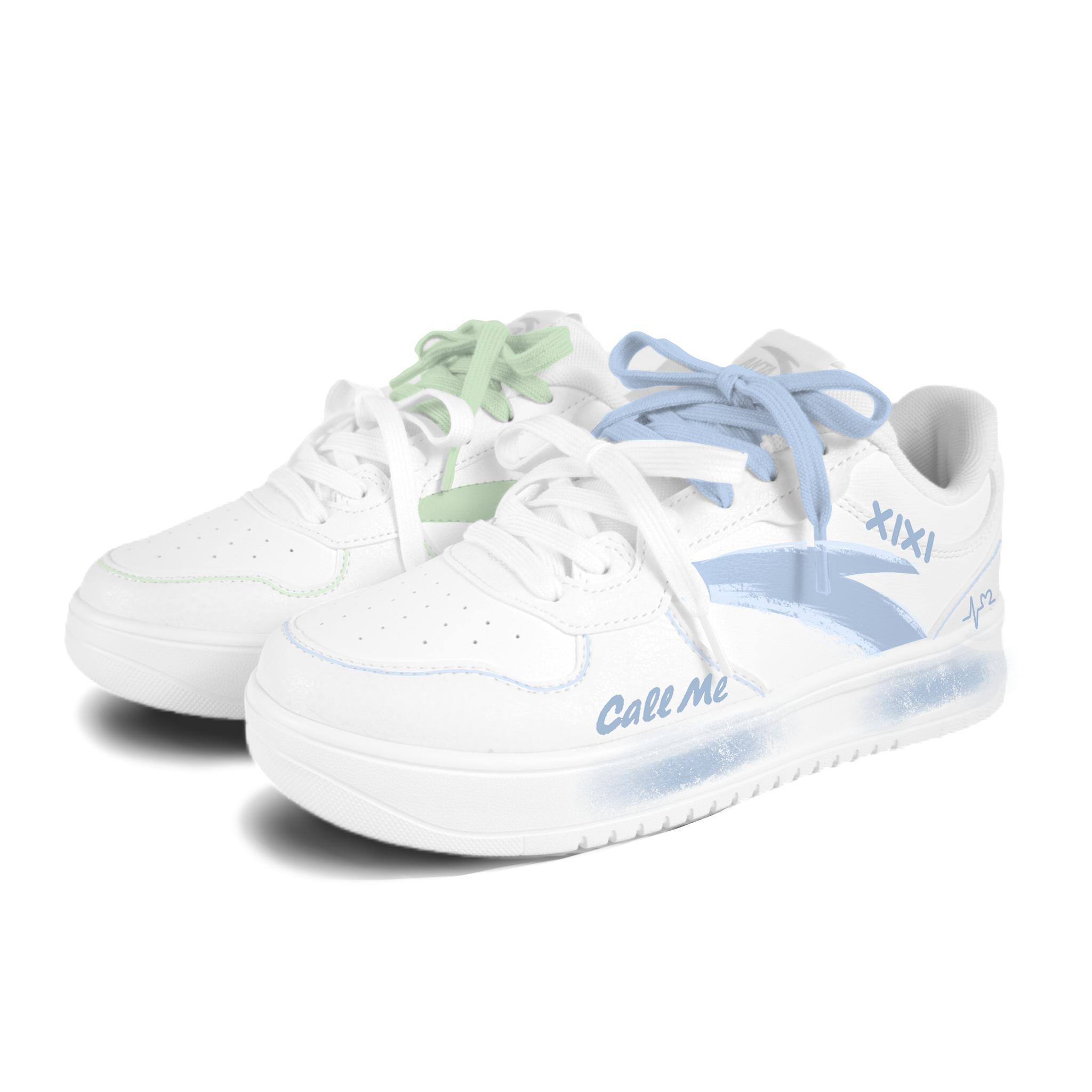 Anta Easy Synthetic Leather Cushioning Lightweight Cushioning Lightweight Low top Skateboard Shoes Unisex White
