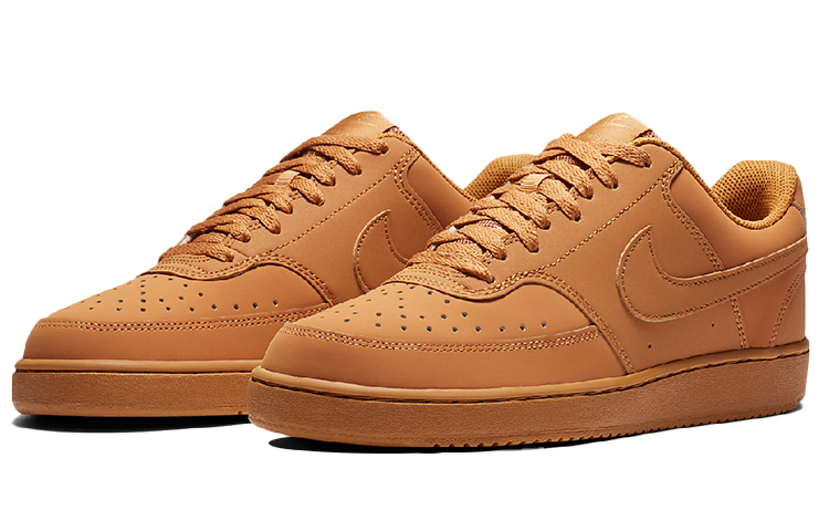 Мужские кеды Nike Court Vision Low (пшеничные) — 亚麻/亚麻/麦黄/麻线黄 — фото 3