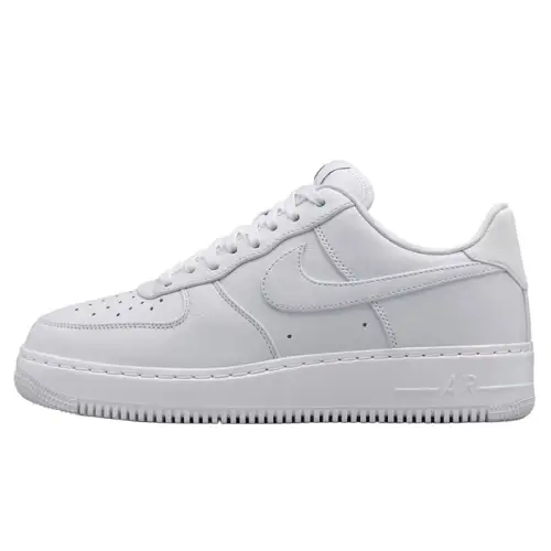 Nike Air Force 1 Slip Resistant Abrasion Resistant Low top Skateboard Shoes Unisex White