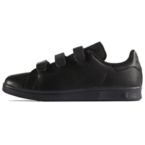 Adidas Originals STAN SMITH Non slip Lightweight Low top Skateboard Shoes Men's All Black