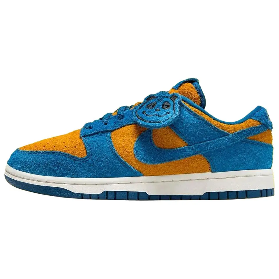 Nike Dunk Slip Resistant Low top Skateboard Shoes Women's Blue Orange