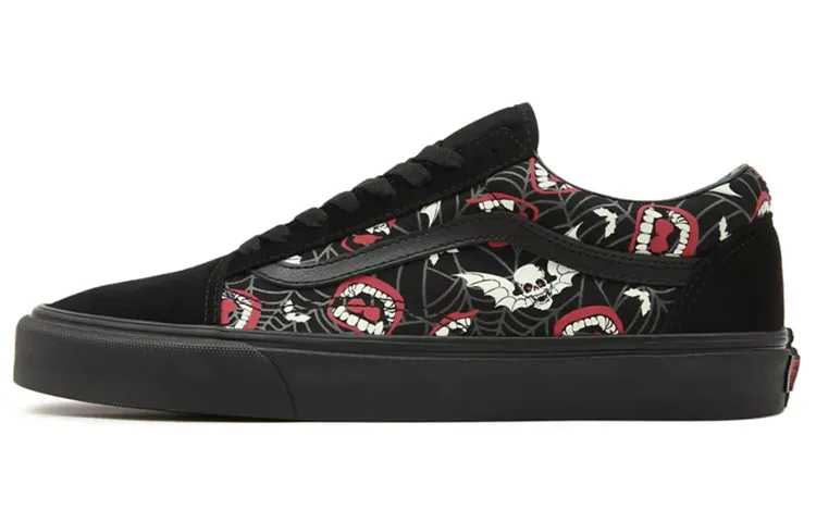 Vans Old Skool Glow Frights Ghost Skeleton Fabric Lightweight Abrasion Resistant Lightweight Abrasion Resistant Low top