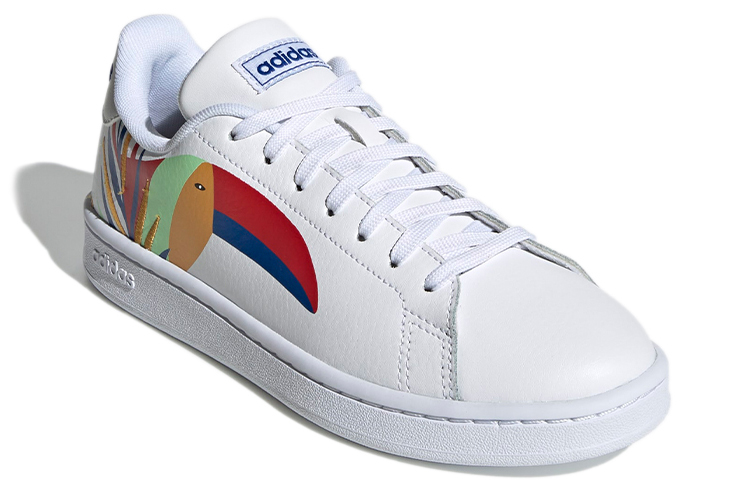 Женские кеды adidas neo ADVANTAGE (бело-красно-синие) — Белый / красный / синий — фото 3