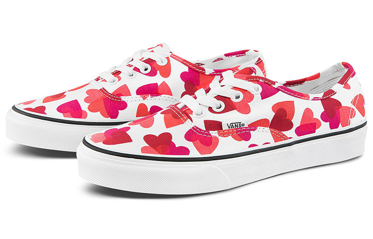 Кеды Vans Authentic (бело-красные) — фото 2