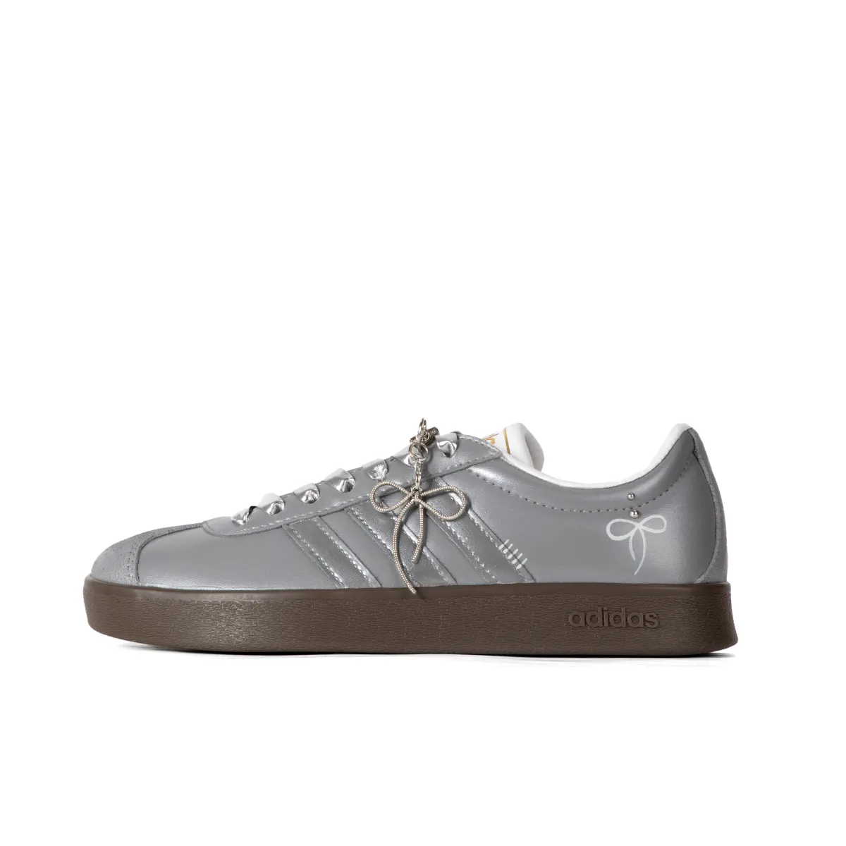 Adidas Vl Court Classic Abrasion Resistant Low top Skateboard Shoes Unisex Dark Gray