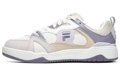FILA FUSION Smash Synthetic Leather Cushioning Abrasion Resistant Lightweight Low top Skateboard Shoes Women's