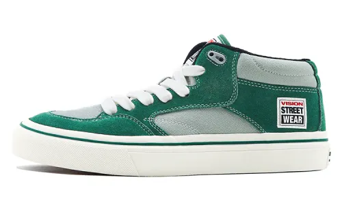 Vision Street Wear Concave Mid top Skateboard Shoes Unisex Moss Green