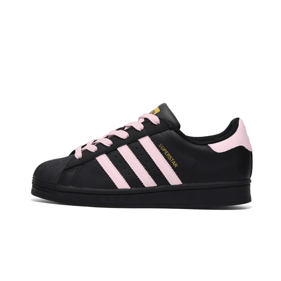 Adidas Originals SUPERSTAR Slip Resistant Abrasion Resistant Low top Skateboard Shoes Unisex Black