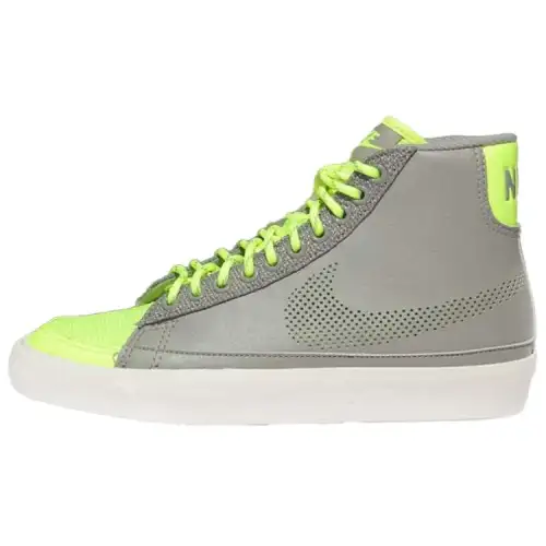 Nike Blazer Mid Slip Resistant Abrasion Resistant Mid top Skateboard Shoes Unisex Gray Green