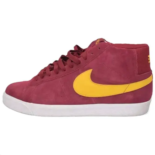 Nike Blazer USC Abrasion Resistant Breathable Mid top Skateboard Shoes Unisex Red Yellow