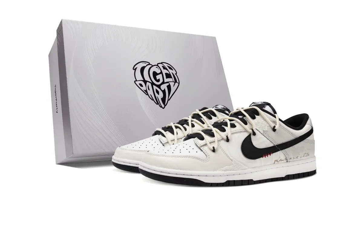Nike Dunk Slip Resistant Abrasion Resistant Low top Skateboard Shoes Unisex Beige