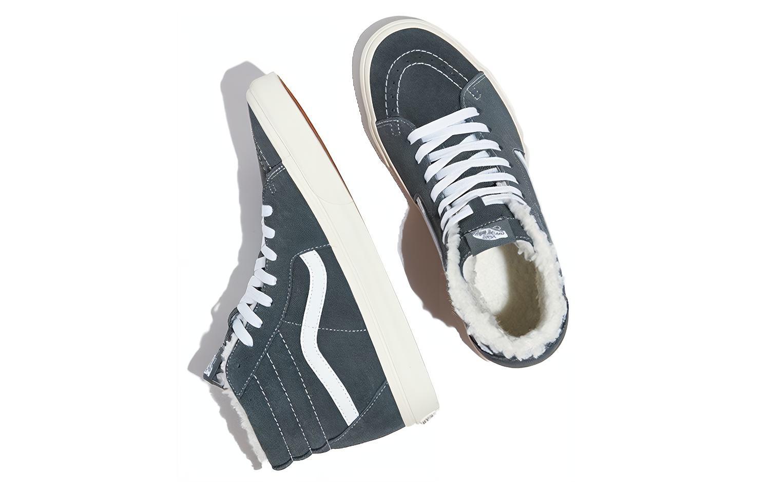 Кеды Vans SK8 (серый / черный) — Серыйчёрный — фото 4