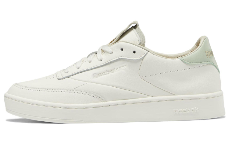 Женские кеды Reebok Club C (бело-зеленые)