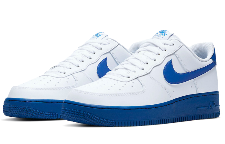 Мужские кроссовки Nike Air Force 1 (синий / белый) — фото 2