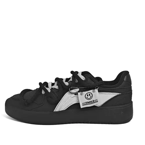 Li Ning Synthetic Leather Slip Resistant, Abrasion Resistant, Lightweight Low top Skateboard Shoes Unisex White