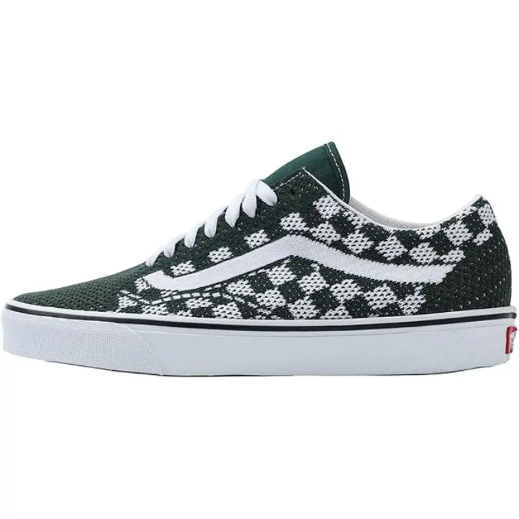 Vans Old Skool Abrasion Resistant Abrasion Resistant Low top Skateboard Shoes Unisex White Green