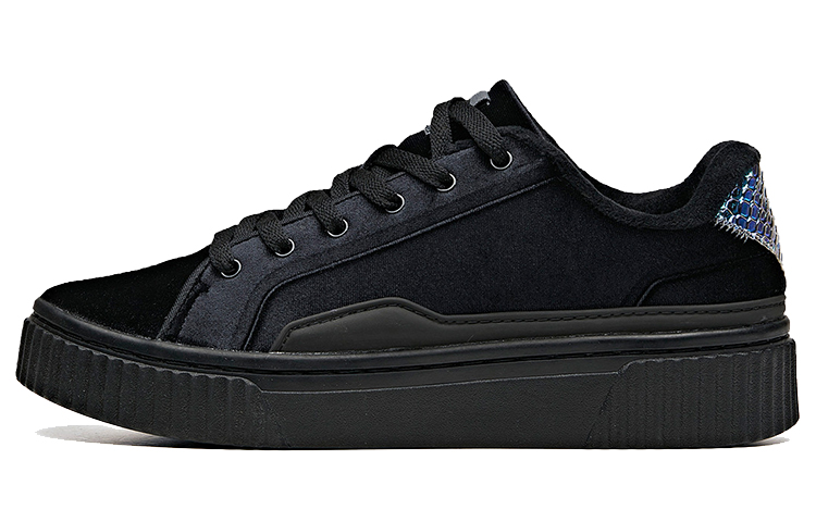 Anta Life Collection Platform Low top Skateboard Shoes Women's Black