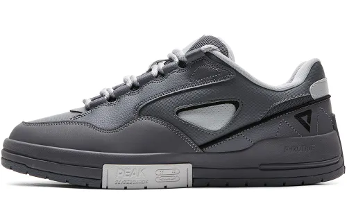 PEAK Sugar Free Puffy Shoes Low top Skateboard Shoes Men's Gray Black